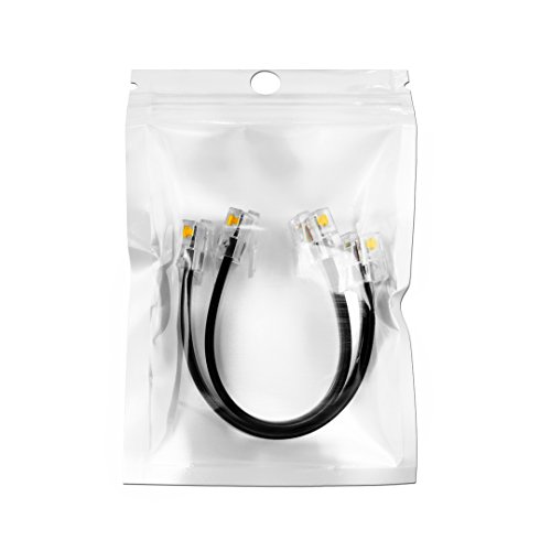 (2 Pack) 5 Inch Short Telephone Cable Rj11 Male To Male 5" 6p4c, Phone Line Cord - Thumbnail 6
