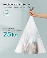 SONGMICS Müllbeutel mit Zugband, für 45-50 Liter Mülleimer, 120 Stück – Ansicht 3