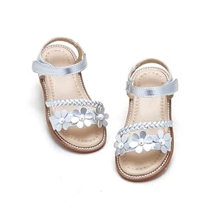 GINFIVE Toddler Girls Sandals Little Girls Kids Summer Shoes Toddler Sandals