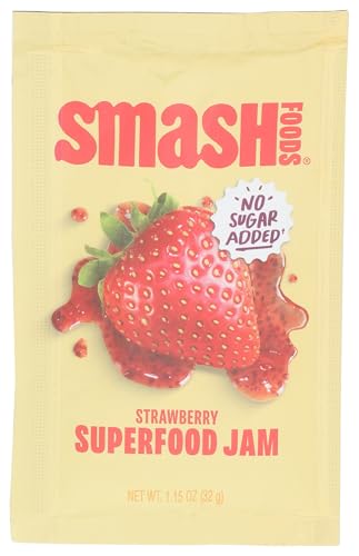 Smash Foods Strawberry Superfood Jam Sgl, 1.15 OZ