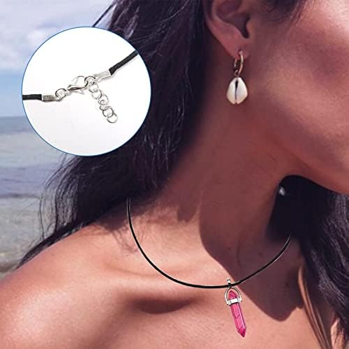TOAOB 550pcs Lobster Claw Clasps with Cord Ends and Jump Rings Silver Tone Jewellery Connector for DIY Crafts Bracelet Necklaces Making