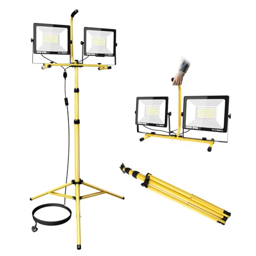 Lampe de chantier portable pour éclairer votre garage et vos travaux d'atelier