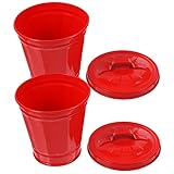 Poubelle en étain : fabriquée en fer galvanisé de qualité et robuste, structure solide, qui peut vous servir pendant longtemps, mini poubelle de bureau