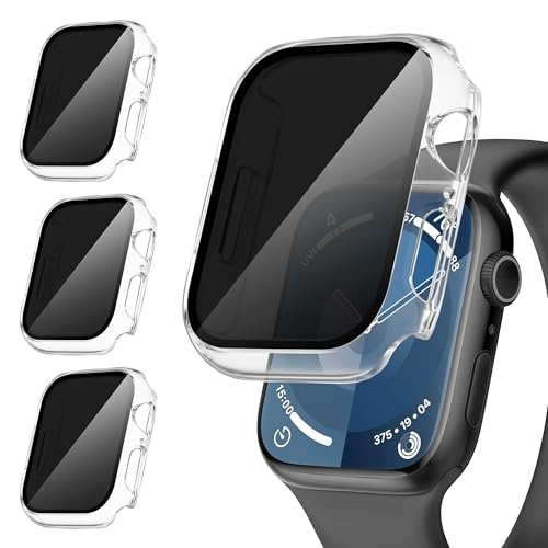 Coque de protection écran de confidentialité de 45 mm en verre trempé (Lot de 3)