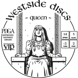 Westside Discs Origio Burst Queen Disc Golf Driver | Maximum Distance Frisbee Golf Disc | Great For Beginners And Easy To Throw | 170G Plus | Stamp Color And Burst Pattern Will Vary (Blue) #TOP5