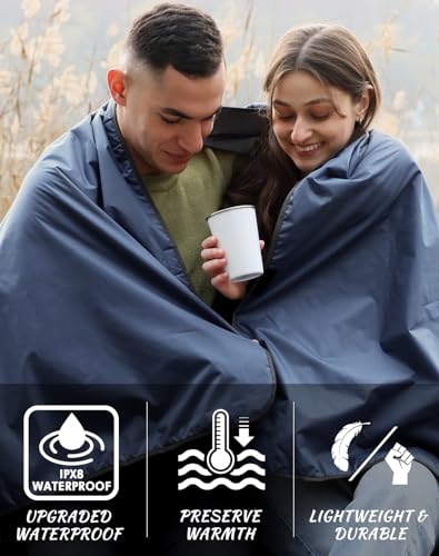 Dukuseek XA0038-NAVY-BLUE Large Waterproof Stadium Blanket thumb #1