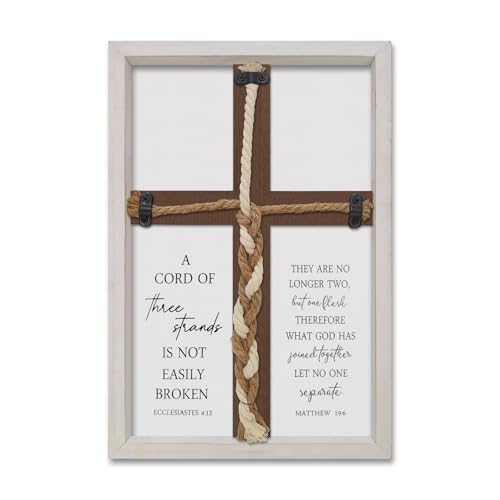 FZMHASLWWA Cord of Three Strands Wedding Ceremony Unity Sign Framed