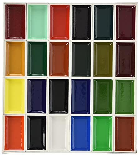Phoenix Kaoirodori 24 couleurs set de godets d'aquarelle opaque
