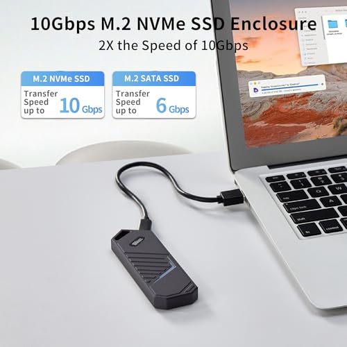 Adaptador Caja Externa SSD M.2 NVMe USB 3.2 Gen 2 miniatura 2