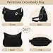 Imagen de ONEKEREUN Bolso Bandolera Mujer Grande Nylon Bolsos de Mujer Ligero Bolso Cruzado Multibolsillos Crossbody Bag Mediano Casual Bolsos de Mano con Correa Ajustable para Escuela Viaje Trabaja