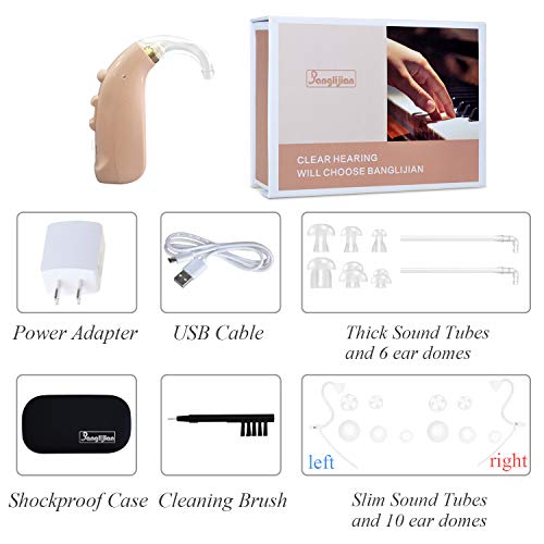 Banglijian Hearing Amplifier Rechargeable Personal Sound Amplifier (PSAP) with Digital Noise Cancelling to Aid and Assist Hearing - Thumbnail 7