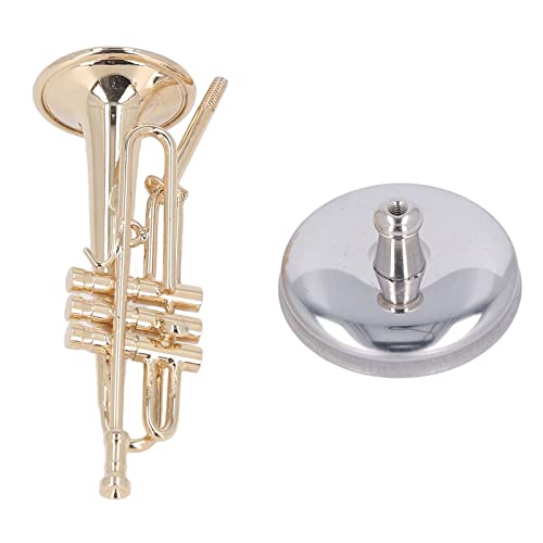 Bass Trumpets Trumpets Case Brass Material Decorationmini Trumpet Model With Stand For Bookshelf (2.56In) Ornaments #TOP6