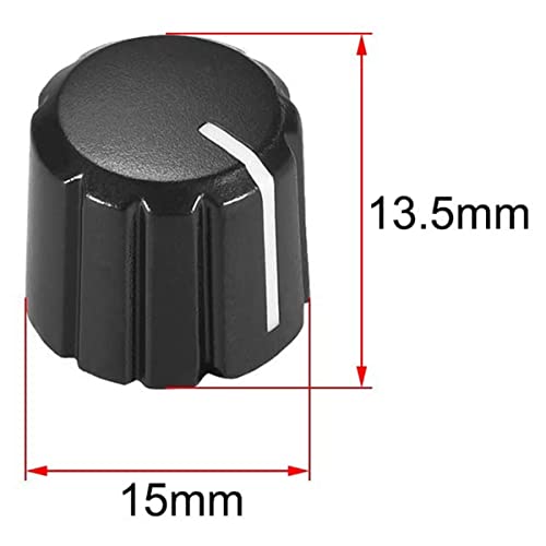 Nicfaky Lot de 10 boutons de commande pour guitare électrique Volume Tone Knobs Noir D Type 6 mm - Les Beatles, Paul McCartney, John Lennon, RIngo Starr, George Harrison Nicfaky Lot de 10 boutons de commande pour guitare électrique Volume Tone Knobs Noir D Type 6 mm – Image 5