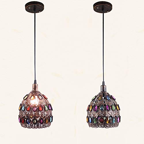 Plafond lampe industrielle acrylique e14 pour bar et restaurant
