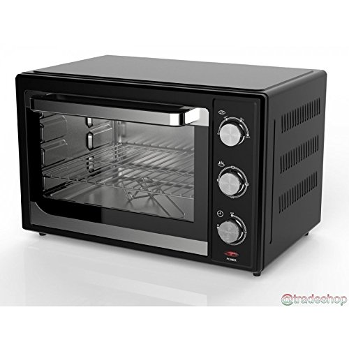 FORNO ELETTRICO VENTILATO DA 35 LITRI 1700 W FORNETTO NERO CON TIMER  SINOTECH : Amazon.it: Elettronica