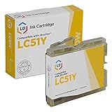 LD Compatible Ink Cartridge Replacement for Brother LC51Y (Yellow)