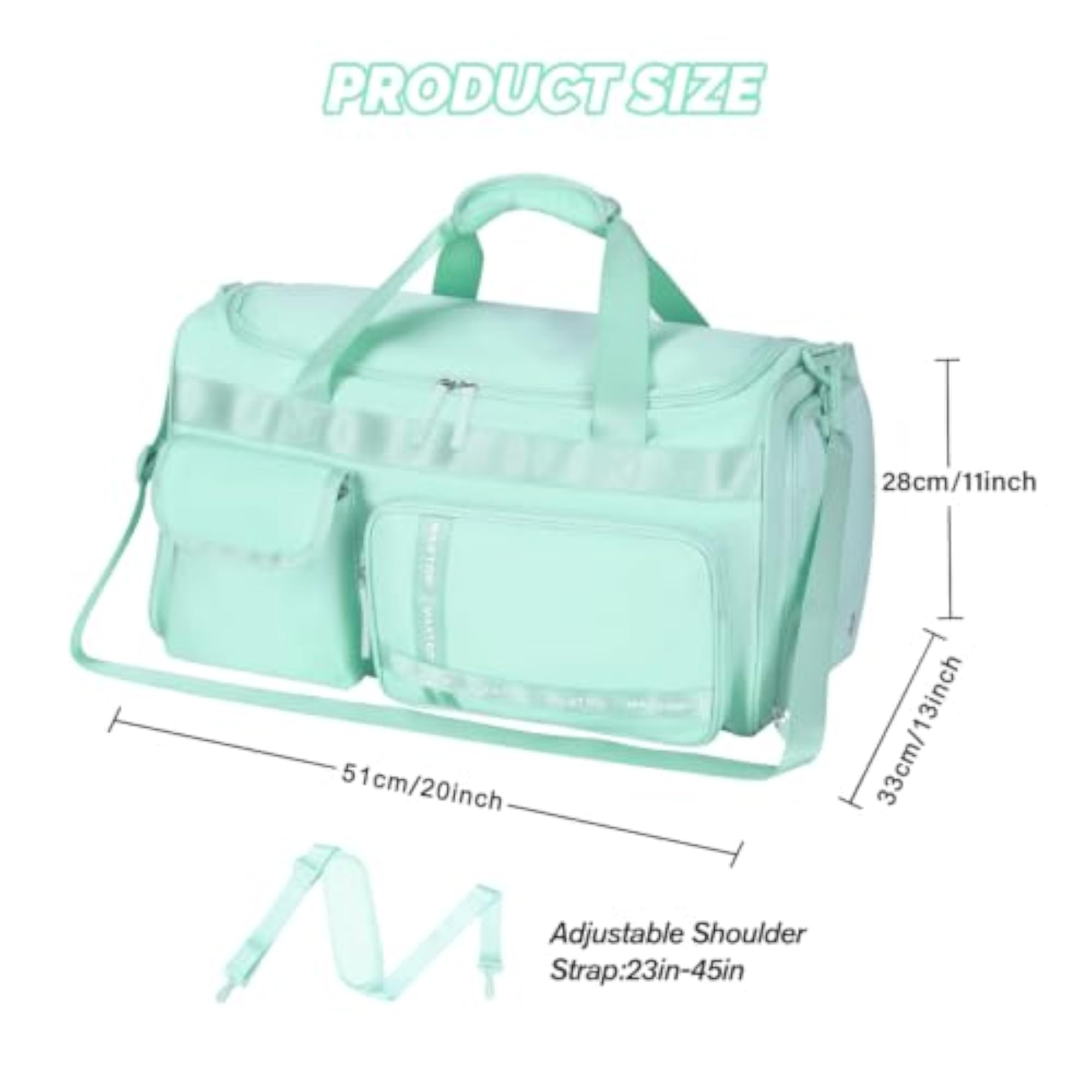 Large Capacity Tote Weekender Bag for Women