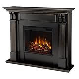 Real Flame Ashley 48' Electric Fireplace with Mantel for Living Room or Bedroom, Replaceable Fireplace Insert Heater, Realistic Log and Flame Effect, Remote Control, Timer