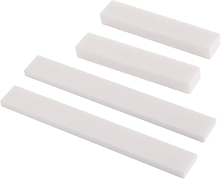 2 sets Bone Blank Saddle & Nut For Acoustic Classic Guitar Luthier DIY Maker