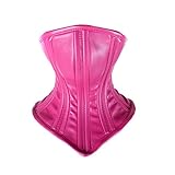 Integrated Strap-on Lockable Face Mask & Neck Bound Leather Head Harness Mask (Padlock 3 Pieces) (Red)