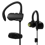 SoundPEATS Bluetooth Kopfhörer Q9 a Kabellose Kopfhörer Headset mit Mikrofon für Running für iPhone Samung etc.., (schwarz)