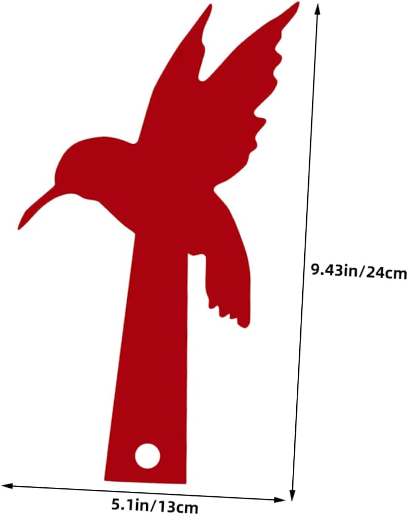 Gadpiparty Acrylic Red Bird Mailbox Flag Replacement Decorative Xmas 2pcs image 5