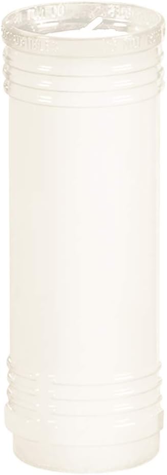 Root Candles Cemetery Prayer Candles for Outdoor Burning in Clear Flame Resistant Plastic Vessels, 12-Count, Memorial