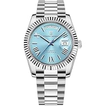 RollsTimi Pagani Design Mens Automatic Watch, NH36A Movement DD40 AR Sapphire Glass 100 Meter Resistant Mens Classic Casual Sport PD-1783 Sky Blue AT-1783