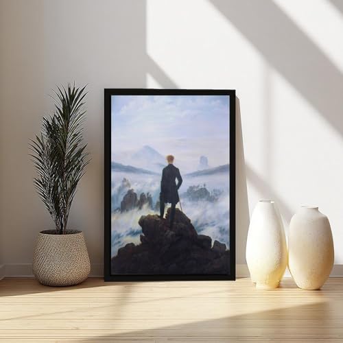 Toile The Wanderer Caspar David Friedrich pour déco de bureau