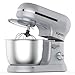 Produktbild Küchenmaschine, KUPPET 1000W mächtig Motor Knetmaschine Praxis Rührmaschine 4.5L, 8-stufige Geschwindigkeit Teigmaschine mit Rührbesen, Knethaken, Spritzschutz, Schläger (Silber)