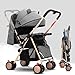 2 in 1 Baby Stroller, Newborn Convertible Bassinet Lightweight Travel Stroller for 0-36 Months - Easy Fold & Compact Stroller with Canopy, Storage Basket, Multi-Position Recline