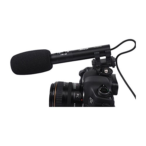 Ishoot Professional Dc/Dv Video Camera Camcorder Stereo Microphone Mic Shoe Mount For Canon Nikon Sony A7 High Directivity #TOP2