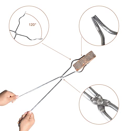 Stainless Steel Fire Pit Tool,Fire Poker And Tongs For Fire Pit Campfire Firewood Log,Fire Poker Set Stick For Bbq Grill,Patio Picnic #TOP1