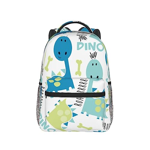 Sac à dos rustique et décontracté imprimé dinosaure pour le camping - 7