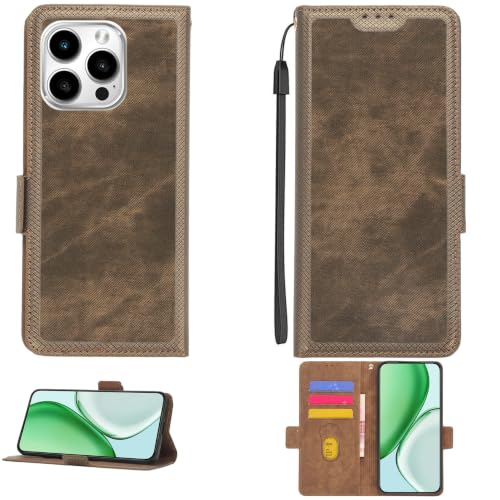 Kinetijy Case Compatible for Hisense Enigma Se Phone Case Flip Cover [with Tempered Glass Screen Protector][RFID Blocking] NZW-ZONG