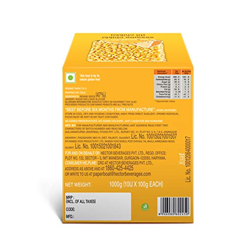 Image of Paper Boat Peanut Chikki, 30 Units x 28 g + Paper Boat Seasme Chikki 100gm, 10 Pieces