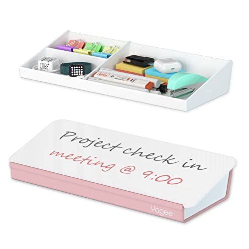 YaGee Desktop Whiteboard Dry Erase Board, Keyboard Stand White Board Surface Pad with Drawer, Desk Organizers with Accessories for Office, Home, School Supplies