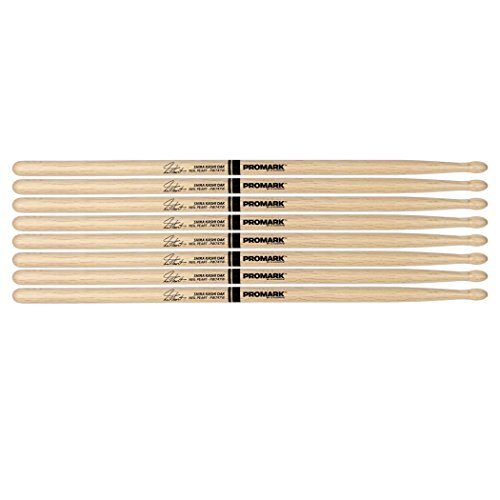 ProMark Neil Peart 747 Shira Kashi Oak Drumsticks, Wood Tip, Four Pairs