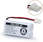 BT162342 BT262342 Battery Compatible with for BT183342 BT283342 BT166342 BT266342 VTech CS6114 CS6419 CS6719 at&T EL52300 CL80111 Cordless Phone (Pack of 2)