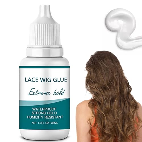 NatrLuxe lace wig glue 38ml Strong Hold Lace Wig Glue - Invisible Waterproof Latex-Free & Oil-Resistant Adhesive for Lace Front Wigs & Hair Bonding