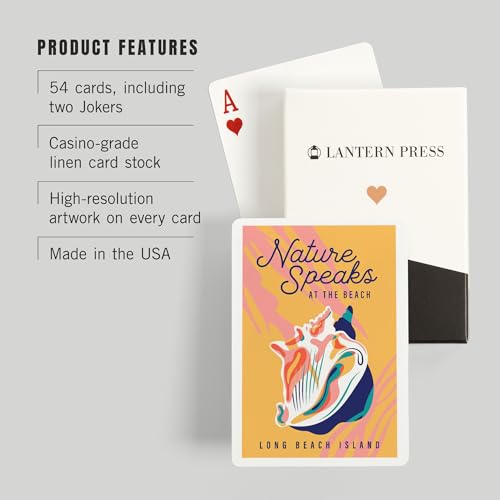 Baraja de poker Long Beach Island New Jersey 52 cartas miniatura 3