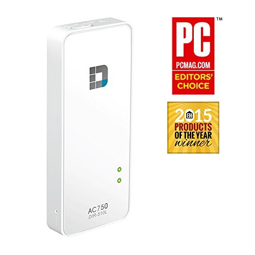 D-Link Portable WiFi Router and Charger AC750 Ethernet Deal Band Wireless Travel 4000mAh