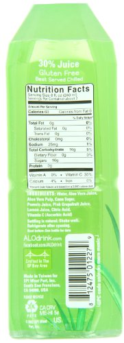 ALO Aloe Vera Juice Drink | APPEAL - Pomelo + Grapefruit + Lemon | 16.9 fl oz, Pack of 12 | Plant-Based Drink with Real Aloe Pulp - Thumbnail 6