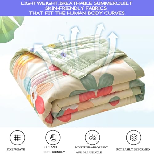 Colcha muselina reversible lavable de algodón de seis capas 5