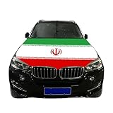 Faizaham 4x5 Ft Iran Country Nation Car Hood Cover Flag Super Elastic Washable UV Resistance Engine Cover Decoration Event Item, Large, FZ-69