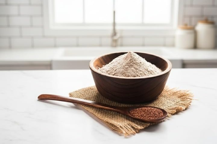 Ragi Flour | Nachini Atta | Ragulu | Madua,100% Natural, Millet Flour, Rich in Calcium & Protein - 400g