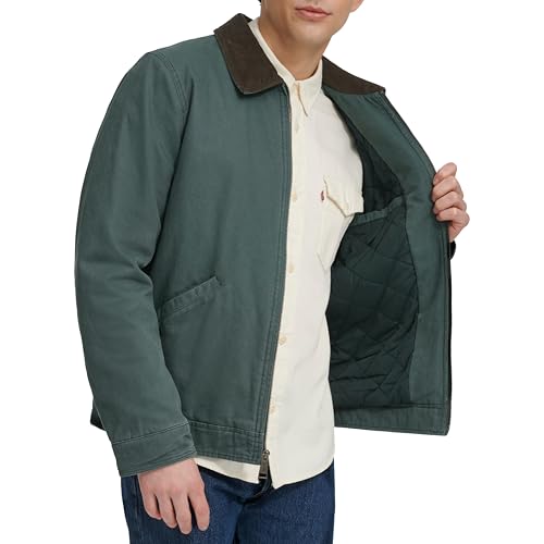 Image of Levi's Men's Workwear Cotton Canvas Corduroy Collar Depot Jacket