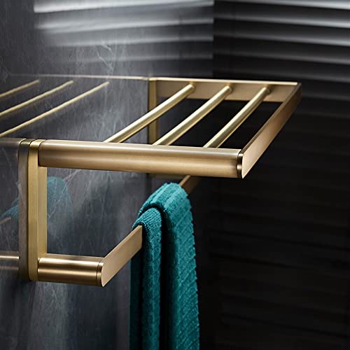 Porte-serviettes de bain en laiton pour une routine cocooning