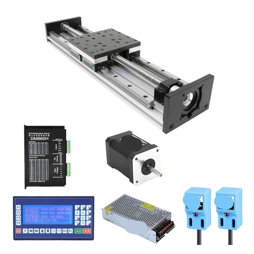 CPBGXJZD Nema34 Stepper Motor CNC Linear Actuator Module Industrial Heavy-Duty Ball Screw Drive Dual Linear Guide Rails High Precision