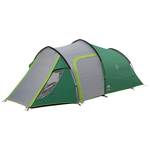 Coleman Chimney Rock 3 Plus Zelt, 3 Personen Tunnelzelt, 3 Mann Camping-Zelt, große abgedunkelte Schlafkabine blockiert bis zu 99% des Tageslichts, wasserdicht WS 4.500 mm